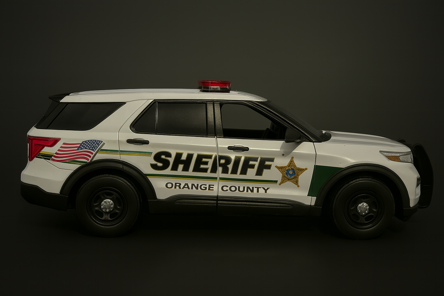 Orange County Sheriff SUV die-cast model