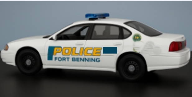 Fort Benning police car model