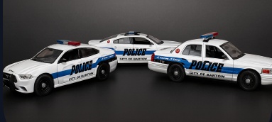 Police die-cast models lineup