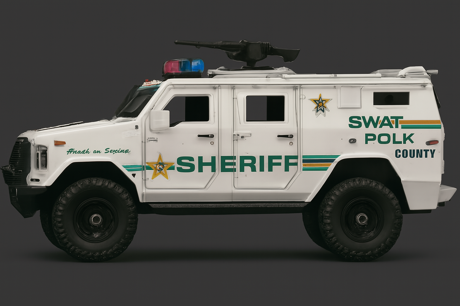SWAT armored tactical vehicle die-cast model