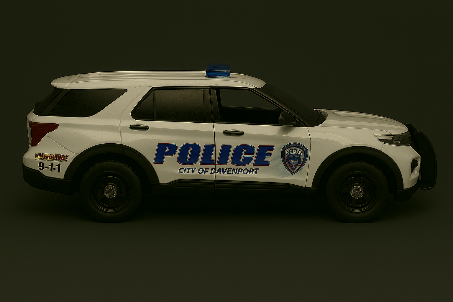 City of Davenport police SUV model