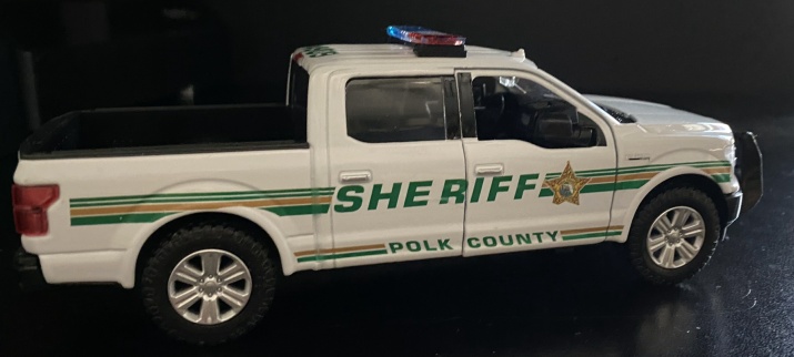 Polk County Sheriff die-cast model